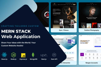 develop tailored custom mern stack web application