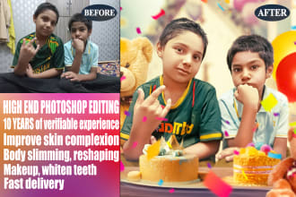 do high end professional photo manipulation and retouching