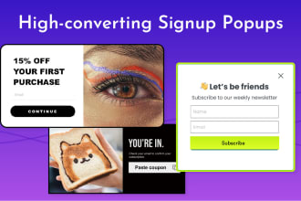 create a popup for your website and link it to an automation