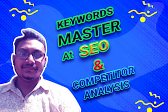 do SEO keyword research and competitors analysis