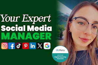 be your social media marketing manager and content creator