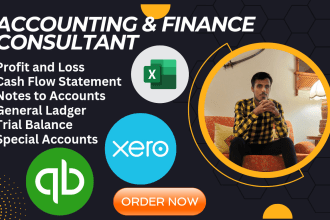 profit and loss, balance sheet, bookkeeping in quickbooks online and xero