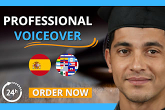 be your professional spanish voiceover artist
