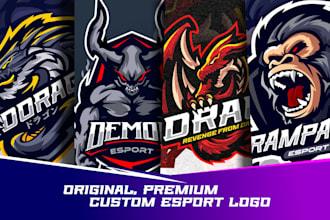 design modern mascot and esport logo design in 24 hours