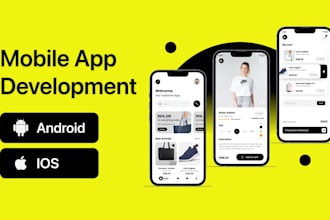 develop android and ios mobile app with react native