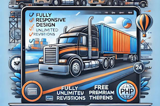 create your trucking logistics website