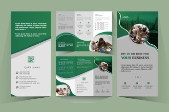 design trifold brochure, bifold brochure, leaflet, catalog