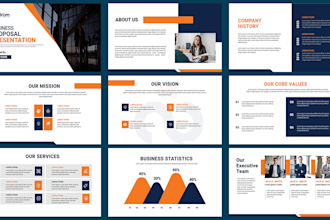 design your pitch deck or powerpoint presentation