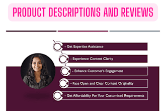 write product descriptions and reviews that push browsers into buyers