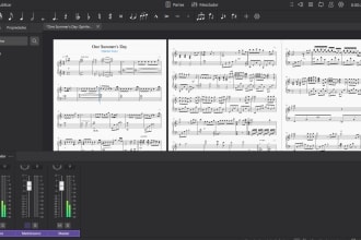 transcribe your musical lines into sheet music