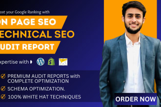 do technical on page SEO of wordpress, shopify, or wix website