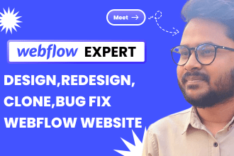 be your webflow expert to create webflow website or webflow landing page design