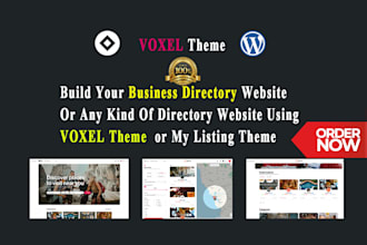 build any directory listing website using voxel theme