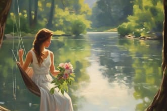 draw digital oil painting portrait family portraits
