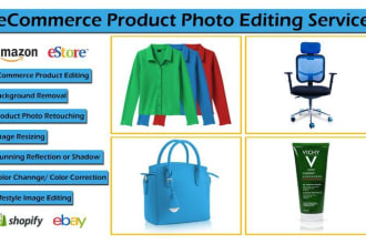 photoshop ecommerce product photo editing, retouching, white background