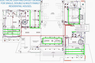 make electrical design drawing for your house and apartments