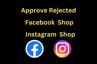 approve rejected facebook, instagram shop and fix commerce issues