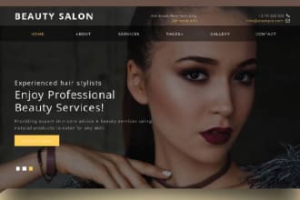 build beauty salon,hair extension,barber,spa website