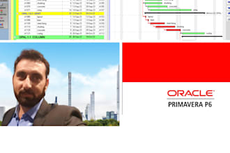 prepare construction schedule, gantt chart using primavera p6