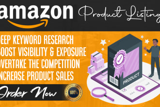 write amazon product listing description with SEO amazon listing optimization