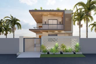 do 3d house sketchup modeling and 3d rendering on lumion