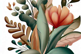 draw botanical illustrations  plants