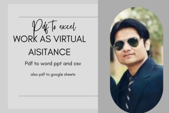 convert PDF to excel, CSV, google sheets, PPT and msword
