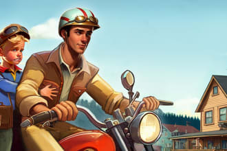 do children book and storybook illustrations