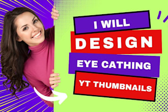 design unique and catchy youtube thumbnails
