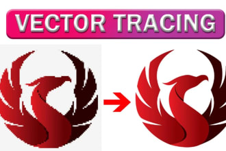 vector tracing anything, vectorize images, logo, art in adobe illustrator