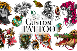 create a unique and custom tattoo design