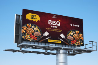 design custom billboard, signboard, signage, yard sign or banners
