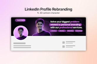 design professional linkedin banner, facebook cover, youtube banner
