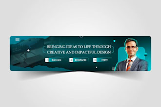 design facebook cover, linkedin banner, and youtube header