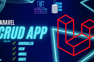 develope laravel project and crud app