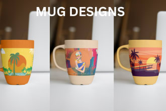 create a custom coffee mug design in canva