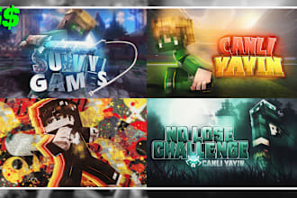 make the best minecraft thumbnail for youtube