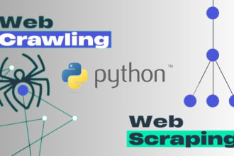 do data scraping, web crawling, and automation services in python