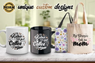 create custom coffee mug designs with amazing typography