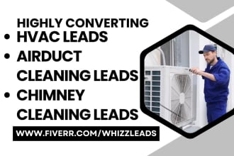 generate highly converting hvac cleaning airduct cleaning chimney cleaning leads