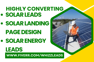 generate solar leads, solar energy leads, hot solar leads, roofing leads