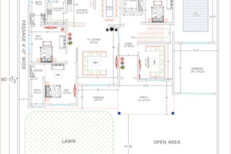 make 2d architectural plans for your houses or offices