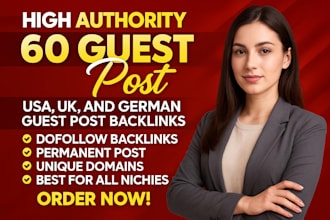 do high da guest post backlinks on usa, uk sites with SEO guest posting service
