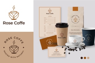 design brand identity with logo and guidelines