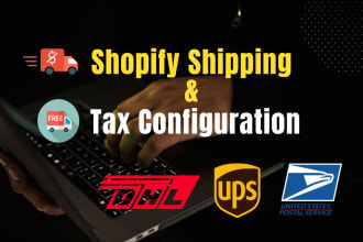 configure shopify shipping and tax setup settings