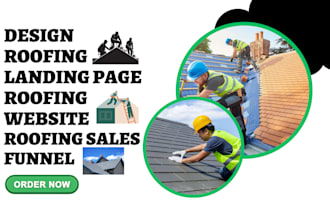 design roofing landing page roofing website roofing sales funnel