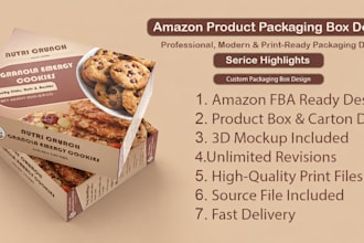 do design amazon product packaging box