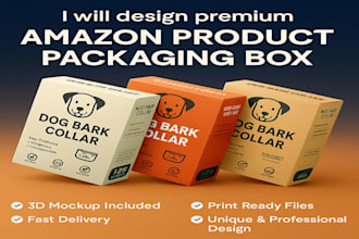 do design amazon product packaging box