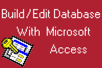 build or edit a database in ms access