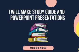 make study guide and presentations